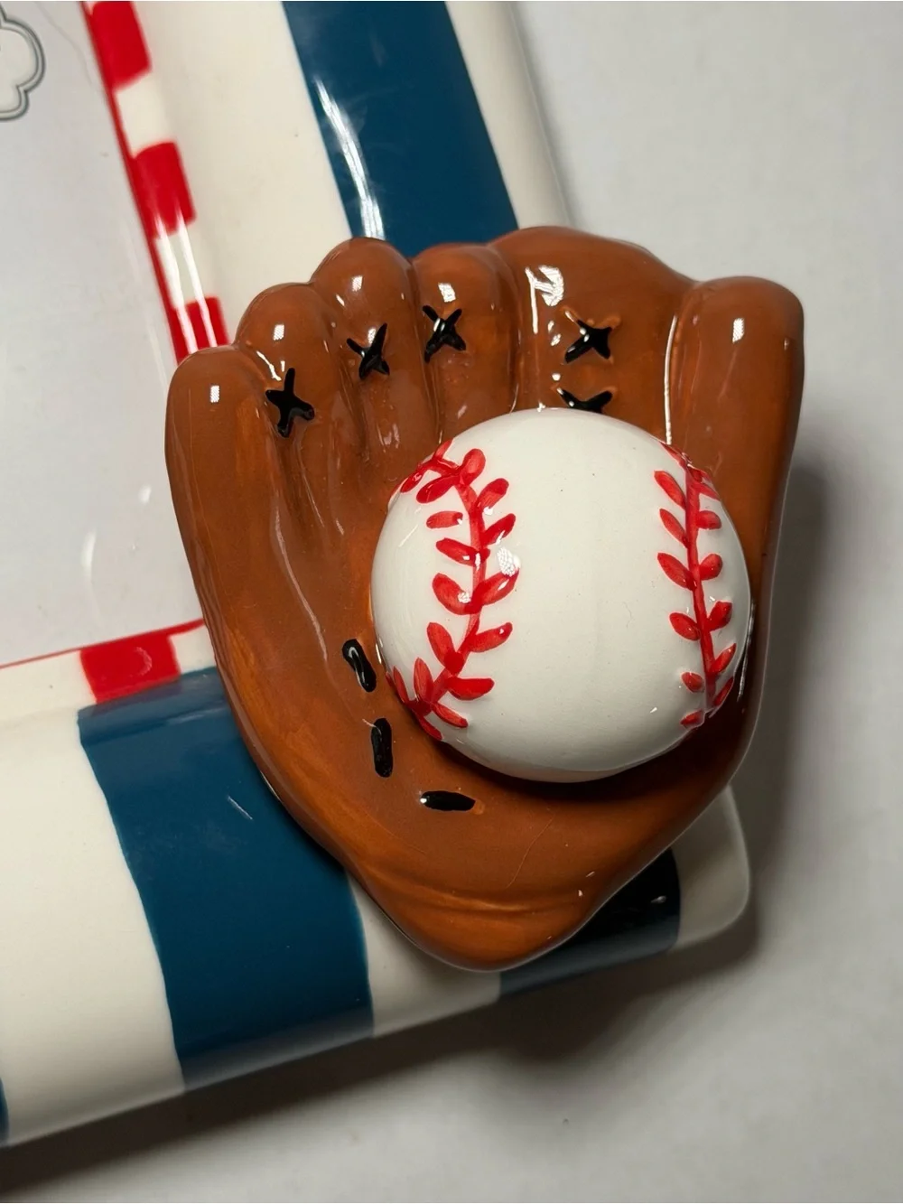 Mud Pie 3D Pariotic Baseball Rectangle Photo Frame Epic Coaches Gift Fun